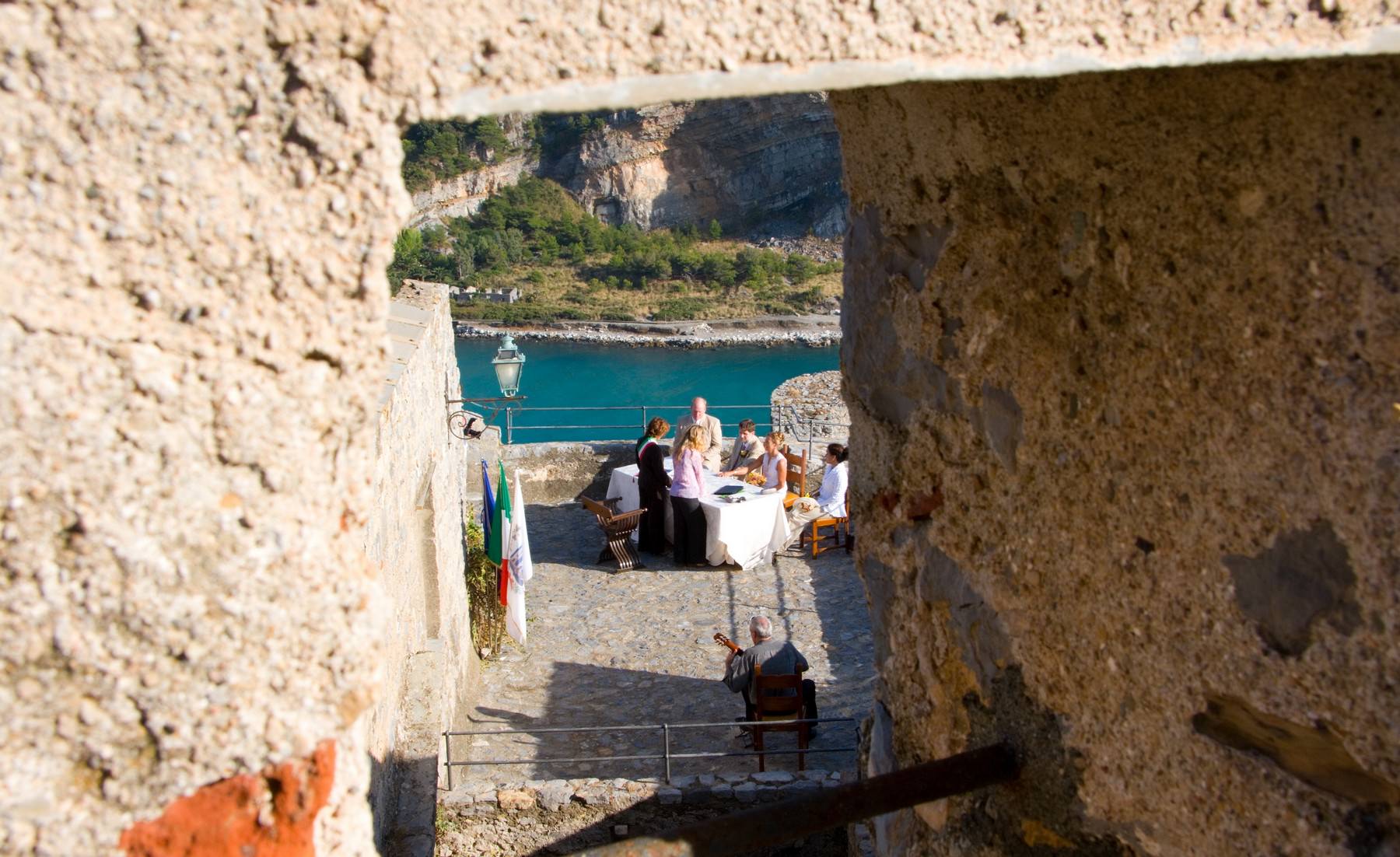 portovenere castle wedding