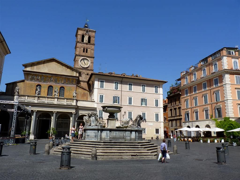 medieval church trastevere